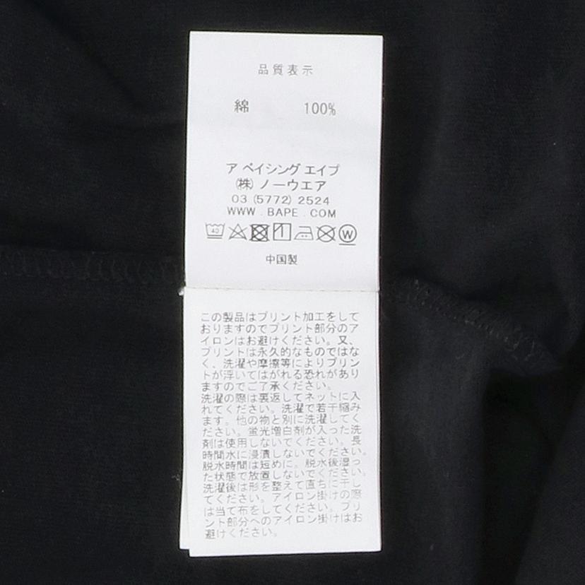 A　Bathing　Ape ア　ベイシング　エイプ/サイドジップTシャツ/001LTF201023X//Bランク/85