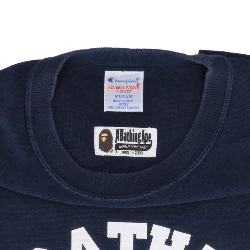 Champion　×　A　Bathing　Ape チャンピオン×APE/ロゴプリントTシャツ//Bランク/85