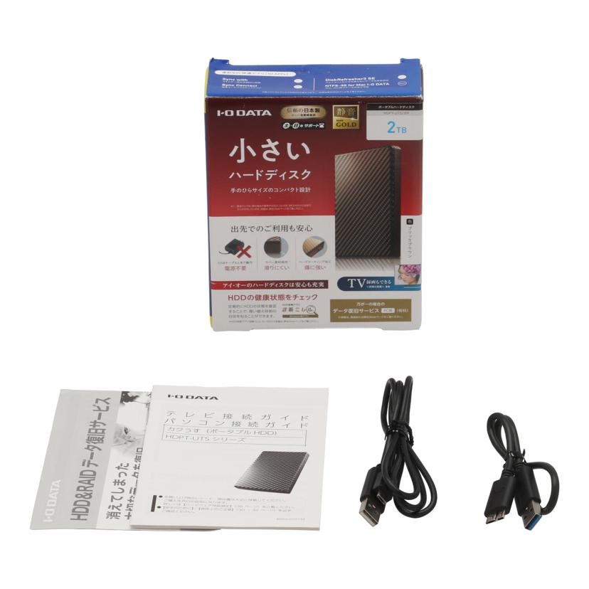I．O　DATA アイオーデータ　/ポータブルHDD　2TB/HDPT-UTS2BR//11XU007516RC/Bランク/85