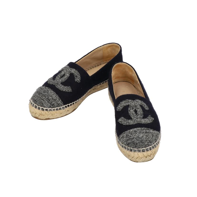 CHANEL シャネル/ココマークエスパドリーユ／ウールベルベット/G29762//ｻｲｽﾞ:36/ABランク/91
