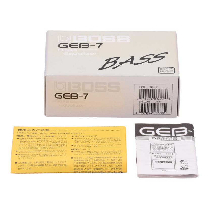 BOSS ボス　/エフェクター／ベース用イコライザー/GEB-7//FT95623/Bランク/62