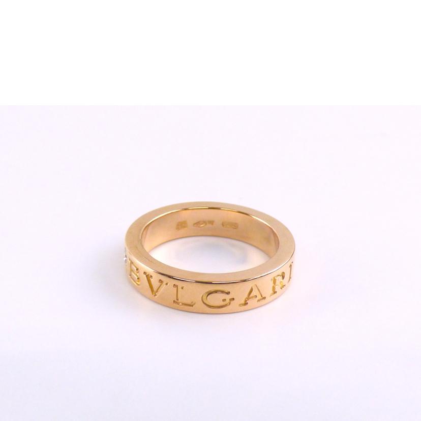 BVLGARI　 ブルガリ/Au750ダブルロゴダイヤR＃8．5//ABランク/64