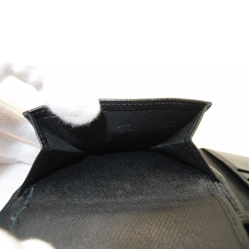 CHANEL シャネル/ココボタン二つ折り財布／ブラック/A20901//918****/ABランク/69