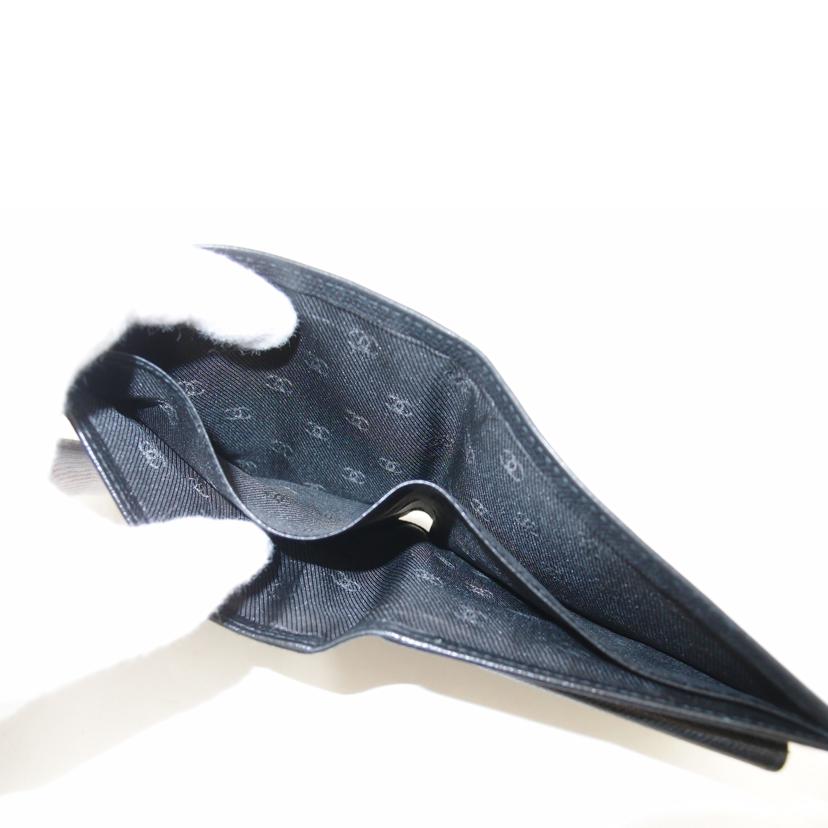 CHANEL シャネル/ココボタン二つ折り財布／ブラック/A20901//918****/ABランク/69