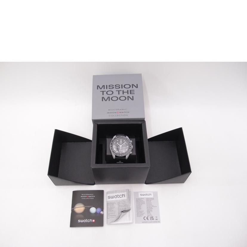 OMEGA×swatch オメガ×スウォッチ/ムーンスウォッチ／MISSION　TO　THE　MOON／クォーツ/S033M100//Aランク/69