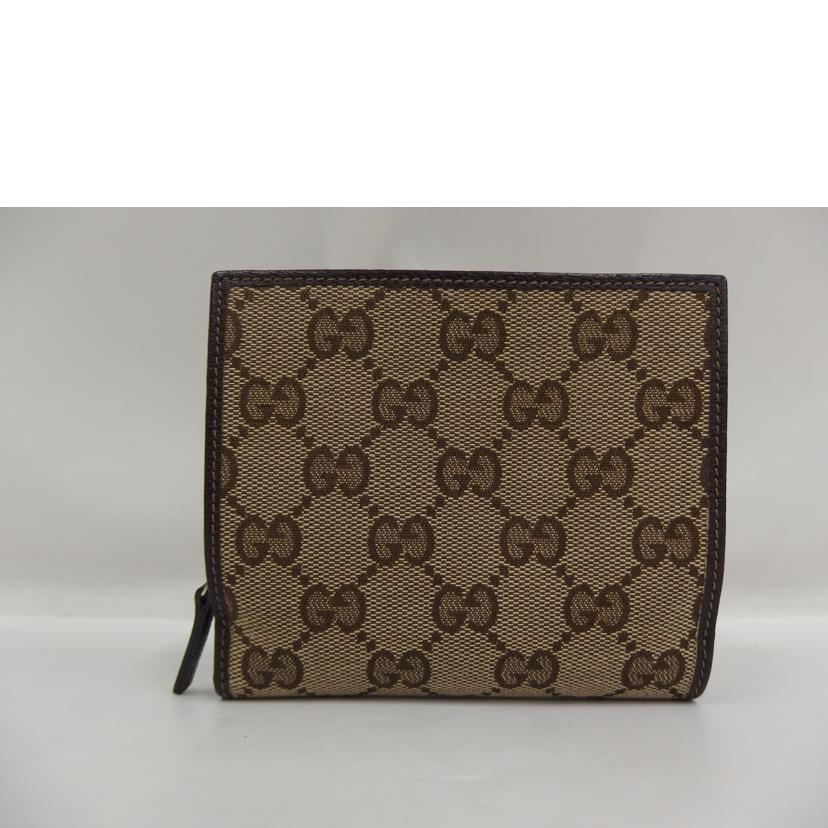 GUCCI ｸﾞｯﾁ/GGキャンバス折り財布/154255//427*/ABランク/82
