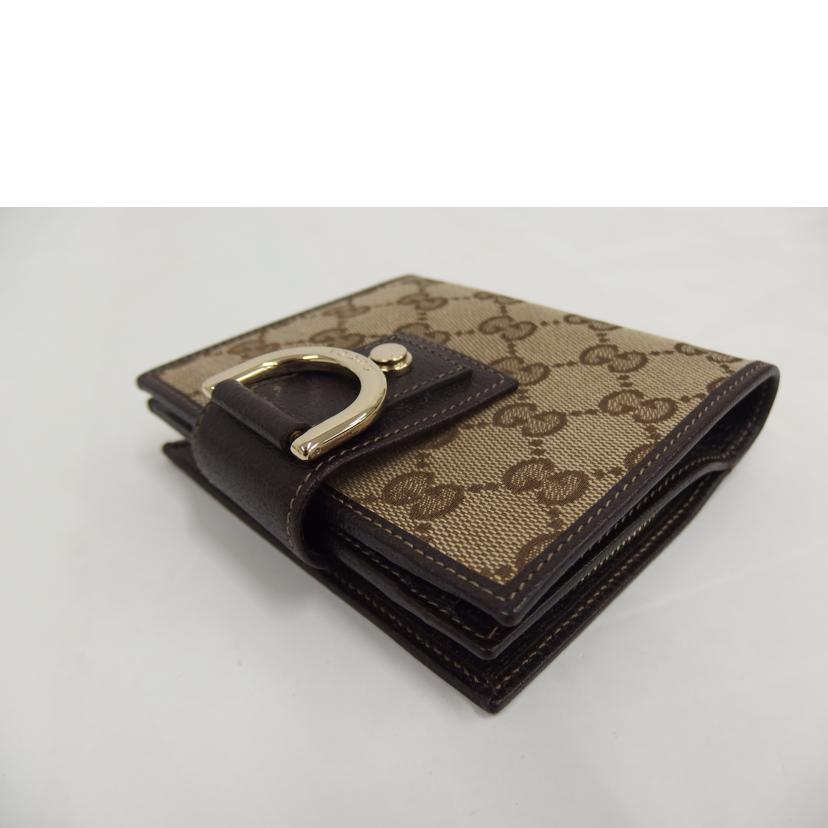 GUCCI ｸﾞｯﾁ/GGキャンバス折り財布/154255//427*/ABランク/82