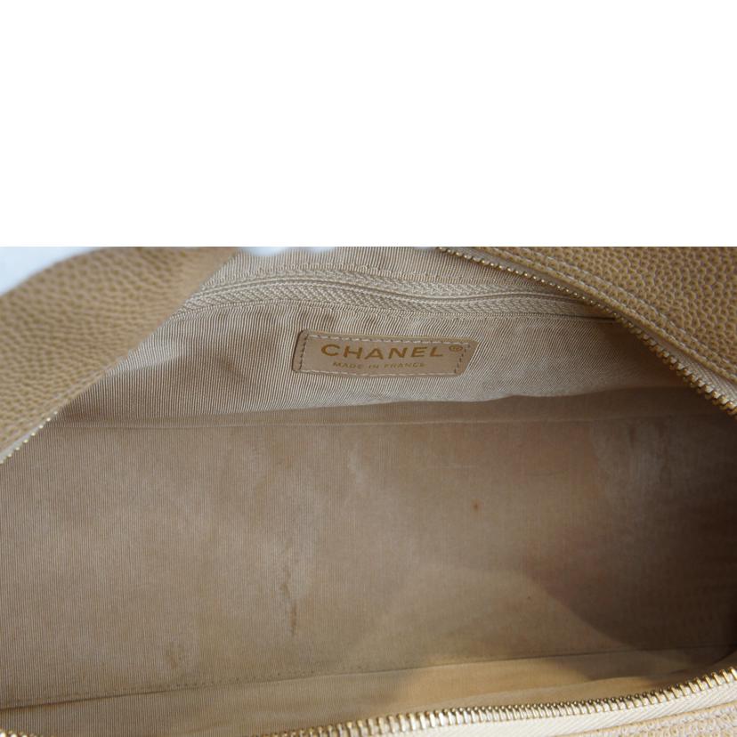 CHANEL シャネル/キャビアスキンマトラッセココマークボーリングボストンバッグベージュ//821****/ABランク/92