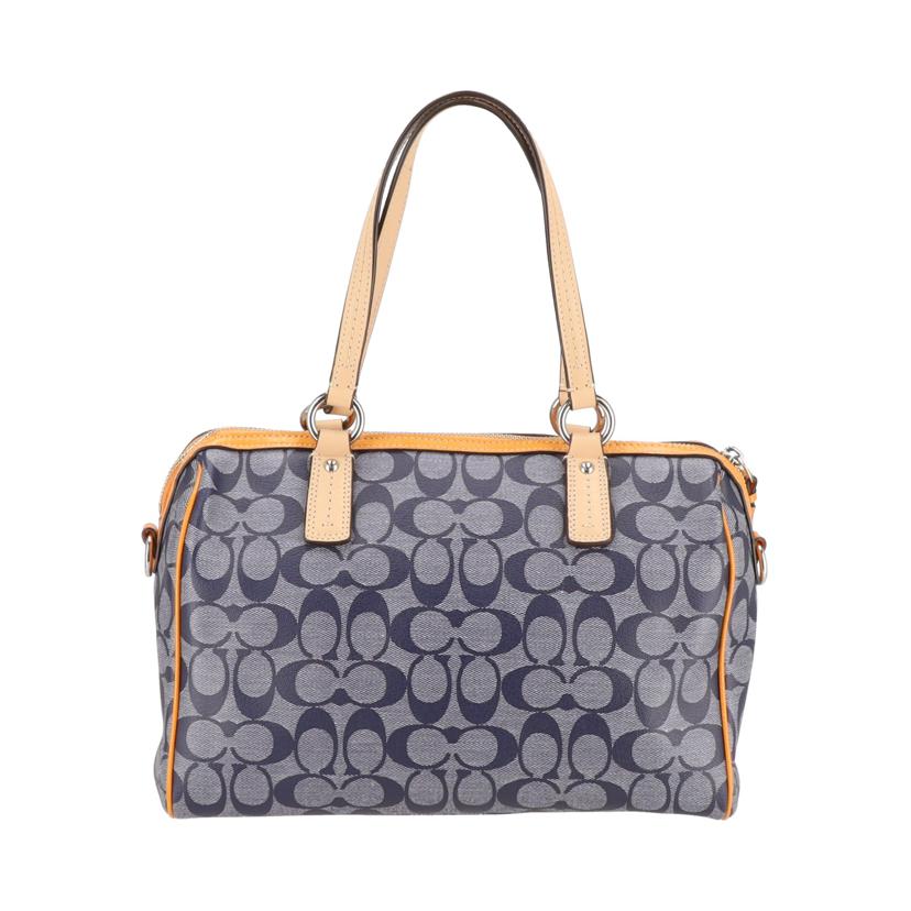 COACH コーチ/PVCシグネチャー/2WAYバッグ/ネイビー/F24362//E13**/ABランク/18