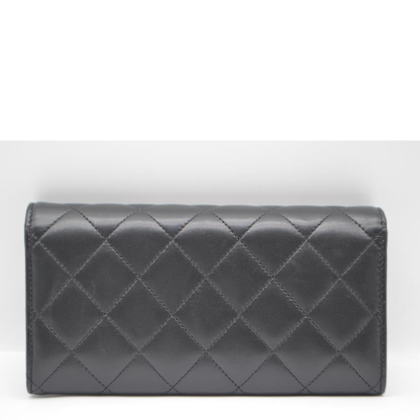 CHANEL シャネル/マトラッセラムスキンココマークレザー長財布/A50096//225****/Bランク/89
