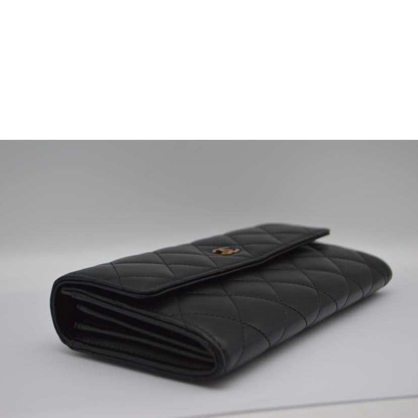 CHANEL シャネル/マトラッセラムスキンココマークレザー長財布/A50096//225****/Bランク/89