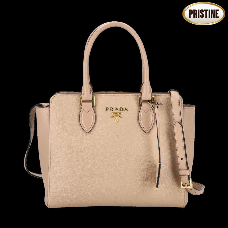 PRADA プラダ/☆サフィアーノソフトカーフ2wayショルダー/1BA113//165/SAランク/75