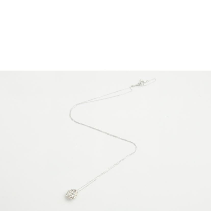 K18WGダイヤネックレス0．10//ABランク/64