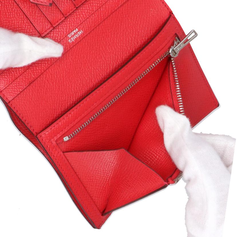 HERMES エルメス/ベアンコンパクト／ヴォーエプソン／ルージュ//C/Bランク/91