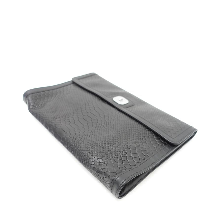 LONGCHAMP ロンシャン/型押しクラッチバッグ//Aランク/88