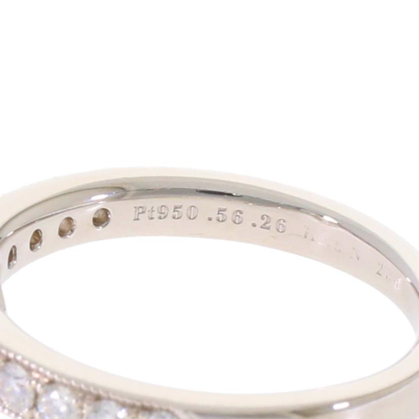 /◎PT950ダイヤリング0．56／0．26ct//Aランク/59