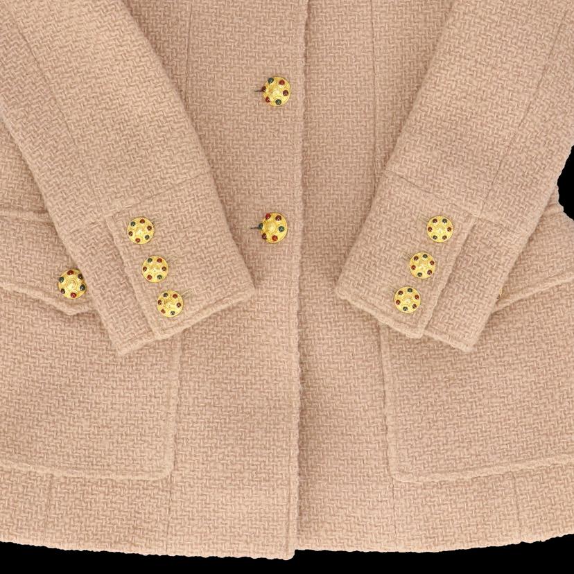 CHANEL シャネル/グリポアボタンツイードジャケット／ピンクベージュ／96A/P08382V05067//AB109/Aランク/05