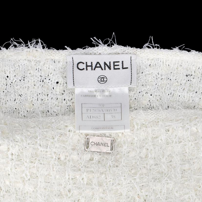 CHANEL シャネル/シャギーツイードアンサンブル／白／99P/P12867V00570//AD882/Aランク/05