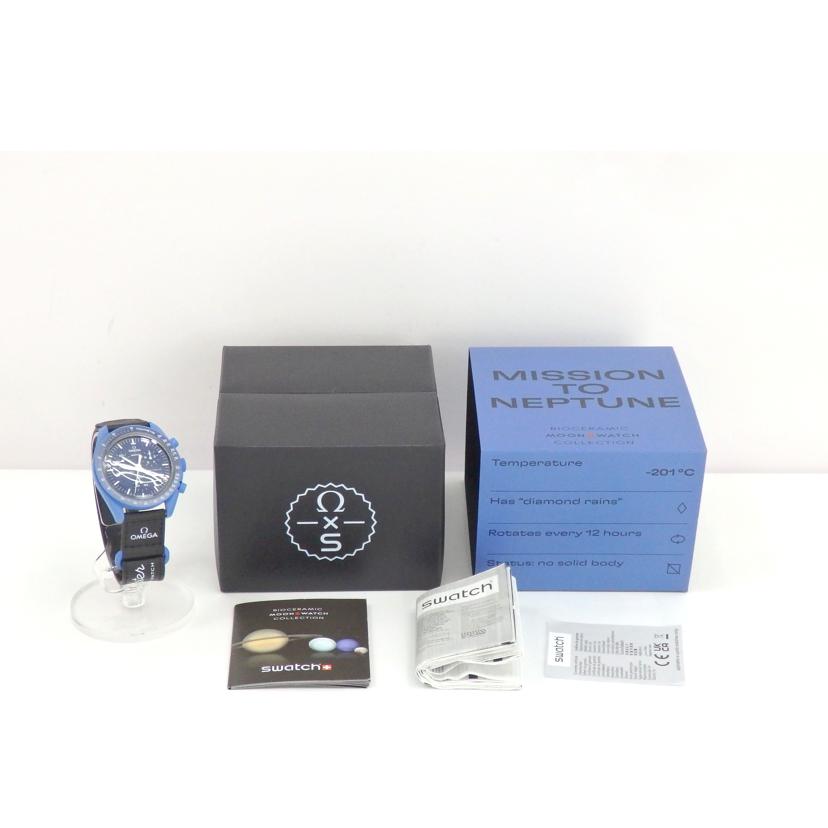 OMEAGA×swatch オメガ/MISSION　TO　NEPTUNE／クオーツ/ SO33N100//Aランク/77