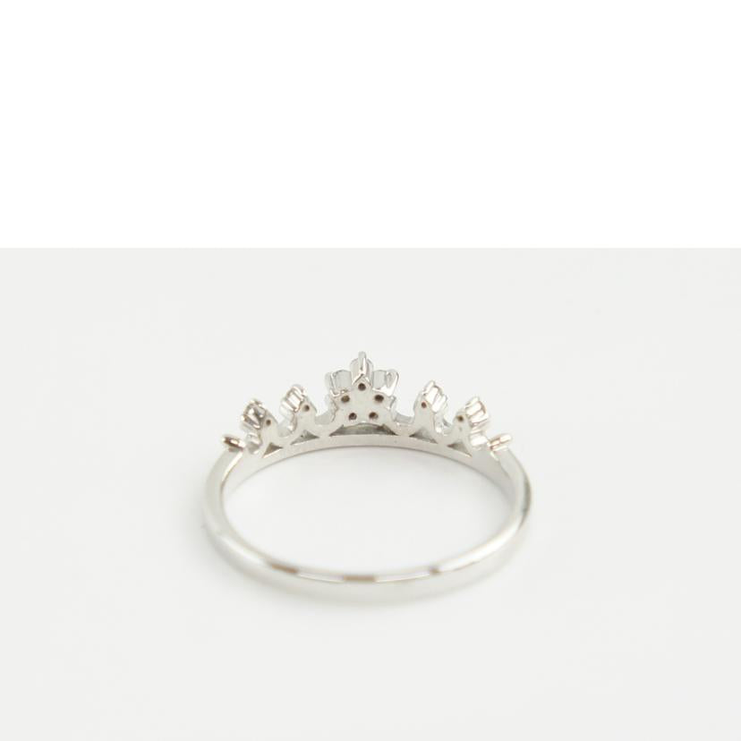 K18WGダイヤリング0．09＃10//ABランク/64