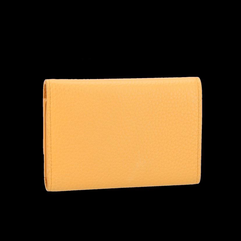 LOUIS VUITTON/ポルトフォイユカプシーヌコンパクト／トリヨン・サフラン/M81669//RFI*/Aランク/75