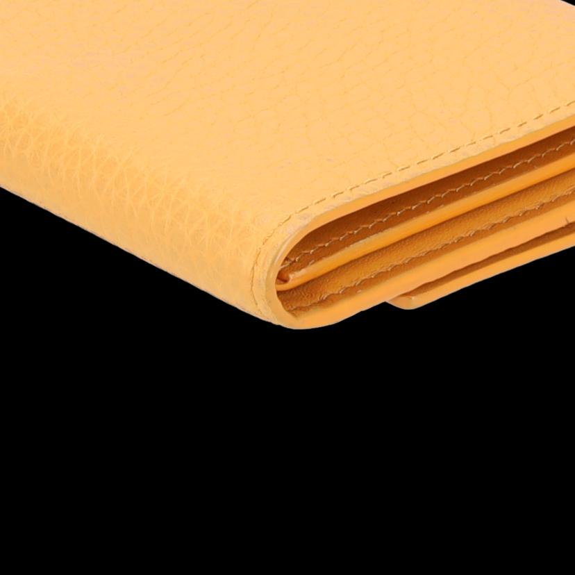 LOUIS VUITTON/ポルトフォイユカプシーヌコンパクト／トリヨン・サフラン/M81669//RFI*/Aランク/75