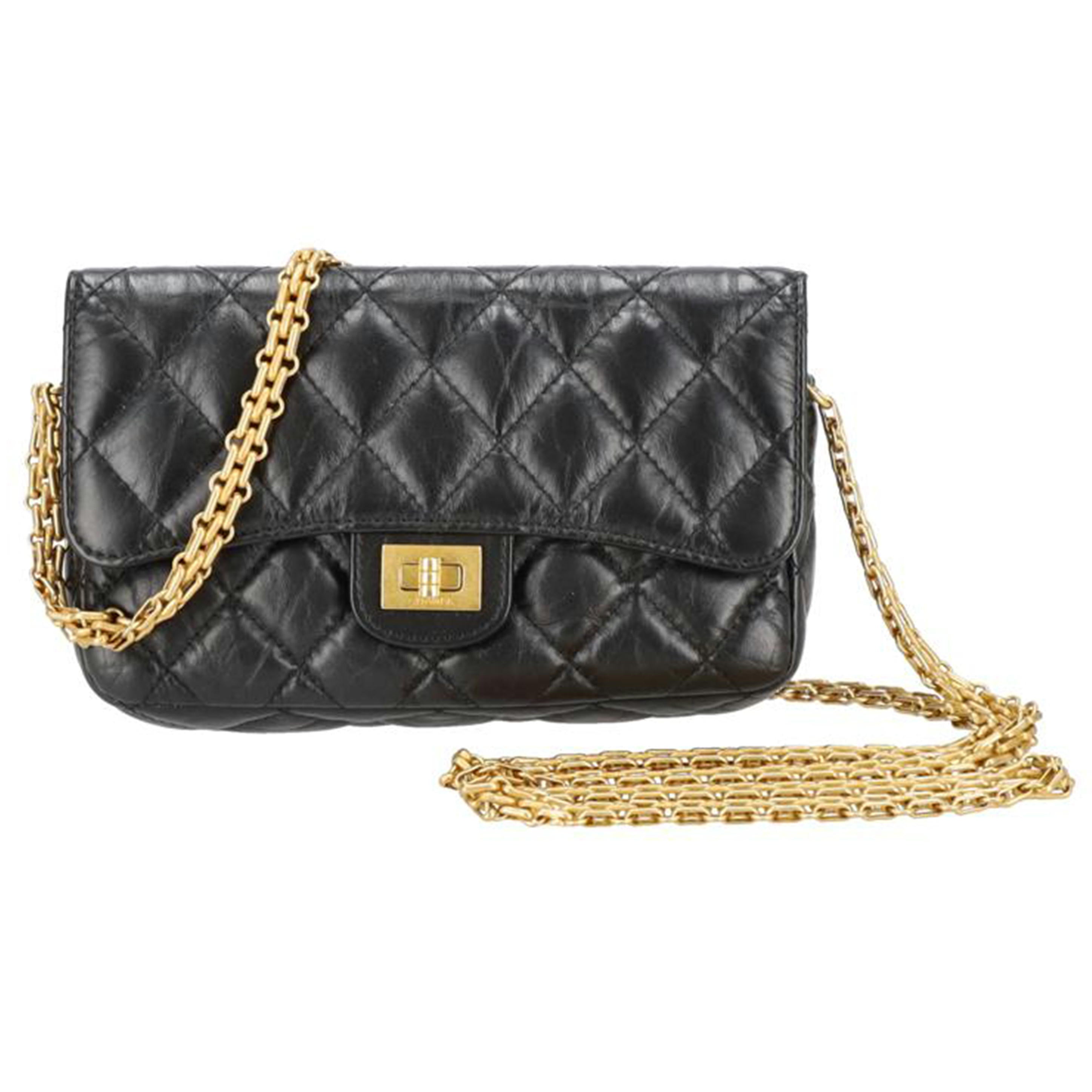 CHANEL シャネル/2．55ヴィンテージレザーチェーンウォレット//UUL*****/Aランク/75