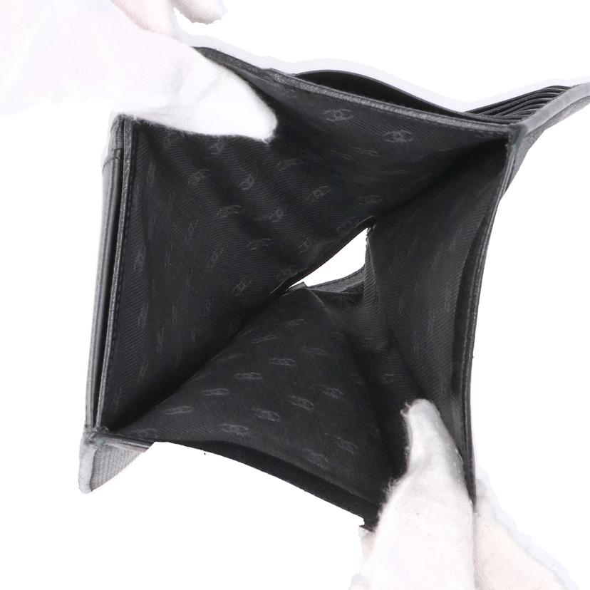 CHANEL　 シャネル/ココボタン二つ折り長財布／ブラック//106*****/ABランク/75