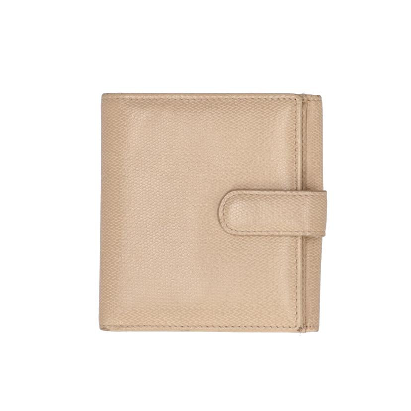 CHANEL シャネル/ココマークボタン二つ折りWホック財布／ベージュ//143*****/ABランク/75
