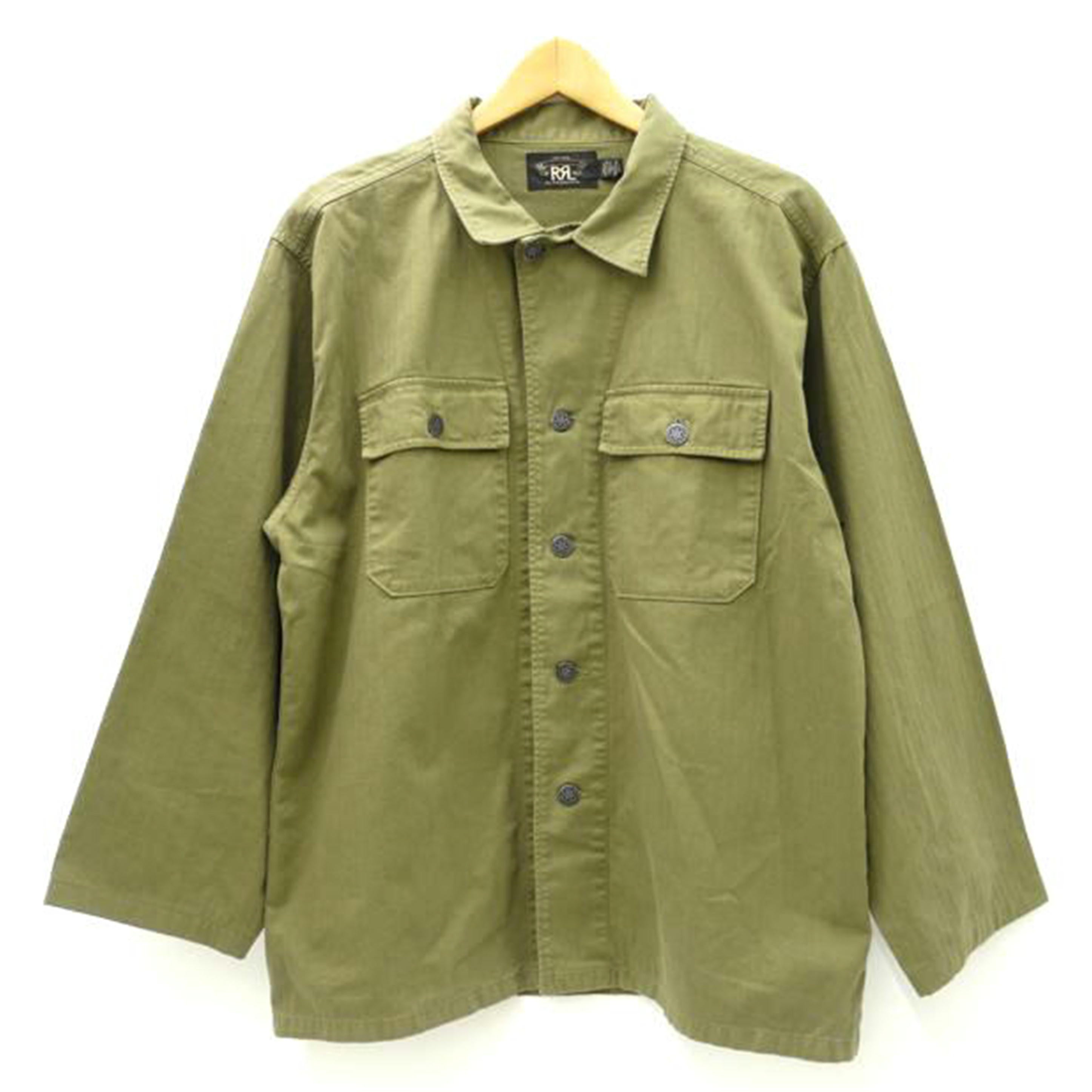RRL ダブルアールエル/M－43ヘリンボーンツイルオーバーシャツ//Aランク/69