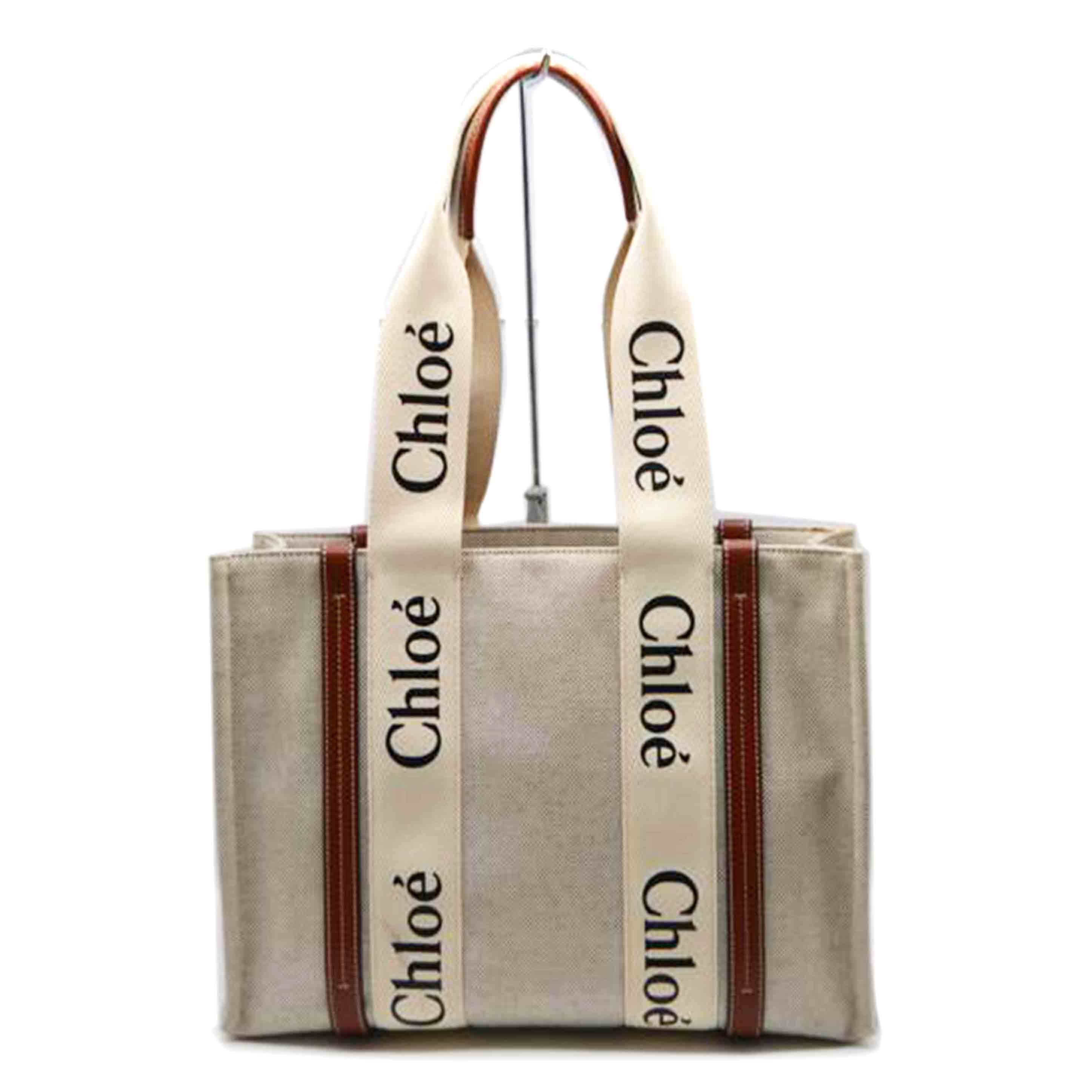 Chloe クロエ/ウッディミディアムショルダートート／ブラウン/CHC21US383E6690U//04 *******/Bランク/89