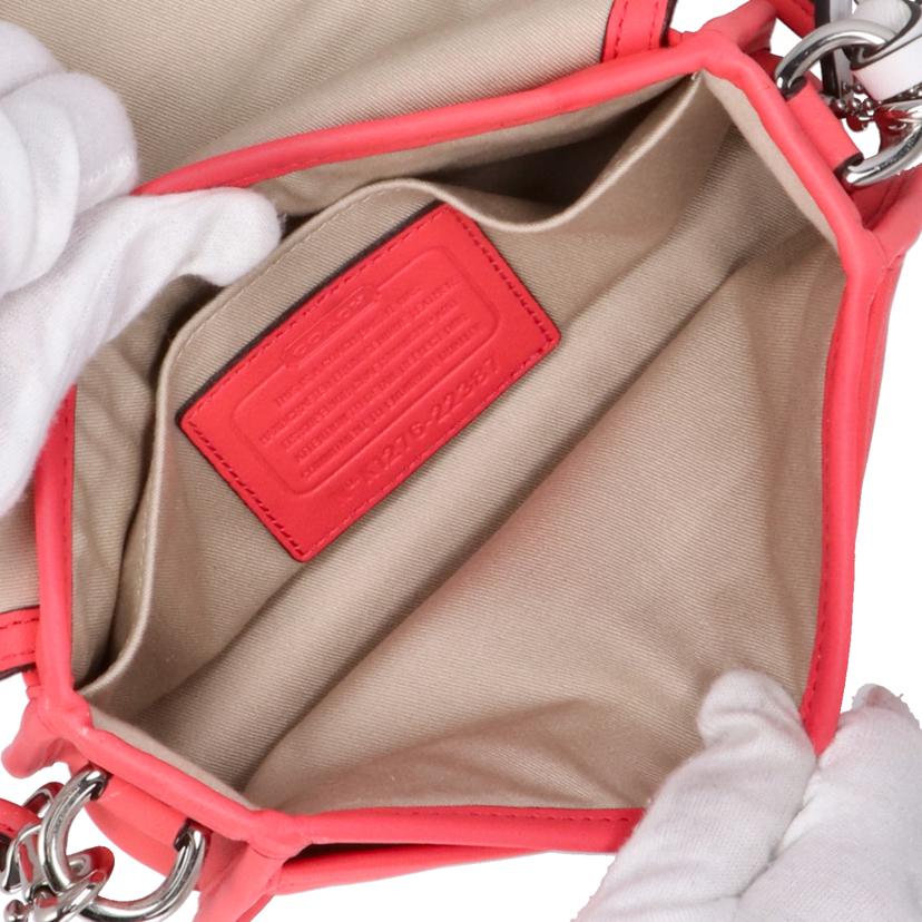 COACH コーチ/レガシーバーフォレイテッドショルダーバッグ／ピンク/22387//K12**/ABランク/06