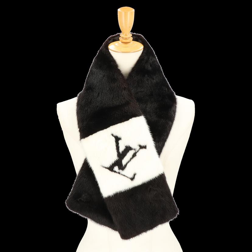LOUIS VUITTON ルイヴィトン/エシャルプ・ゴーグラム／ミンクマフラー　/M77866//Aランク/75