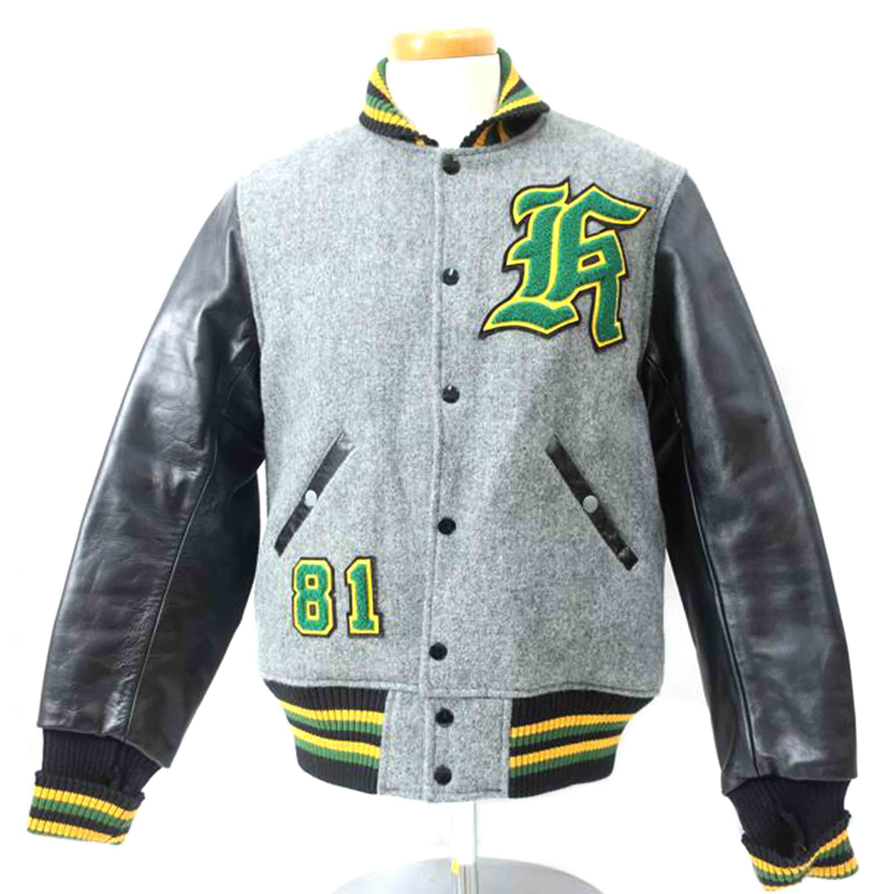 Destiny　by　Whttesville ディスティニー バイ ホワイツビル/スタジャン　スタジアムジャンパー　Lサイズ　グレー/DE11825//ABランク/65