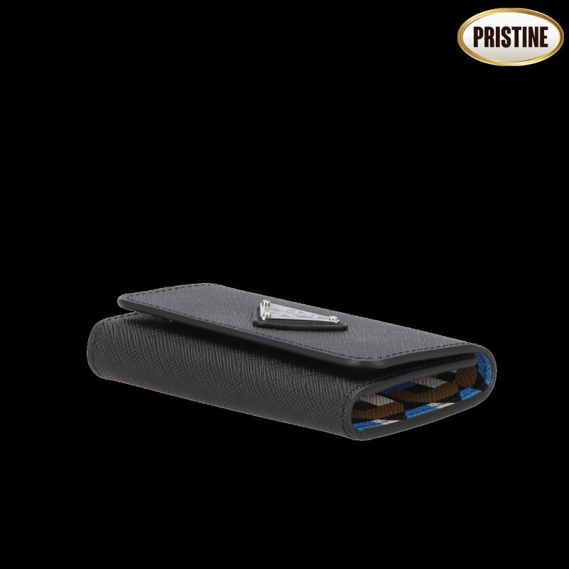 PRADA プラダ/サフィアーノレザートライアングルロゴ4連キーケース/1PG004//107**/SAランク/91