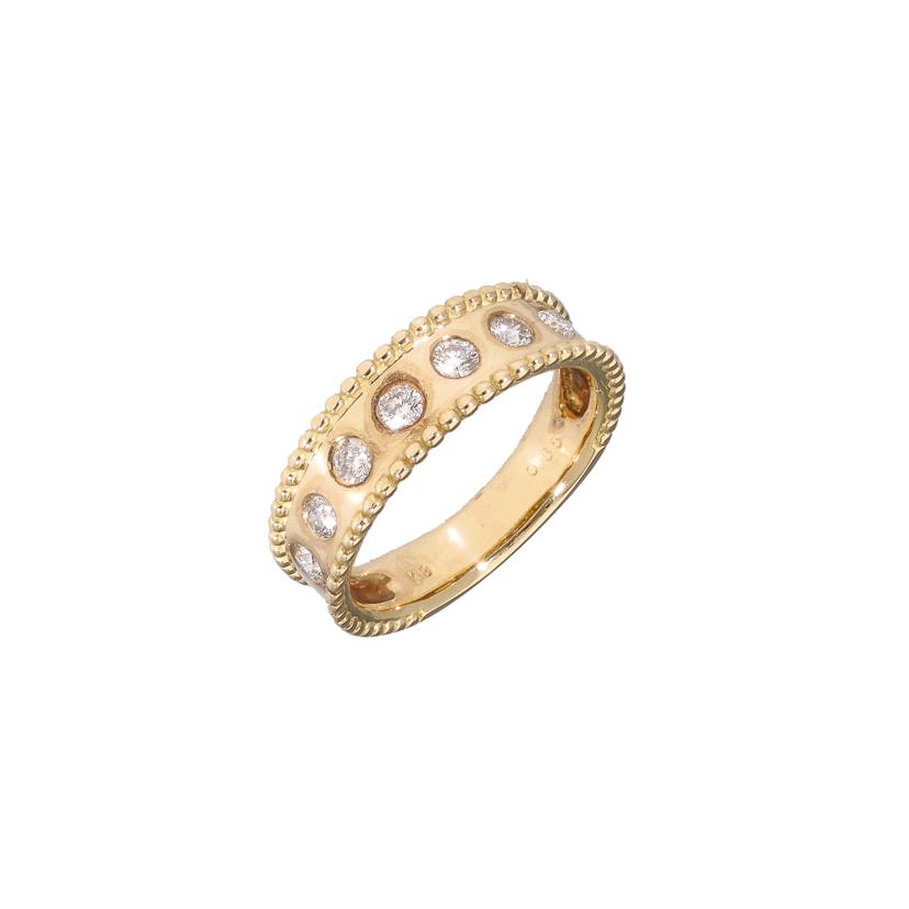 /　K18ダイヤリング0．52ct//ABランク/19