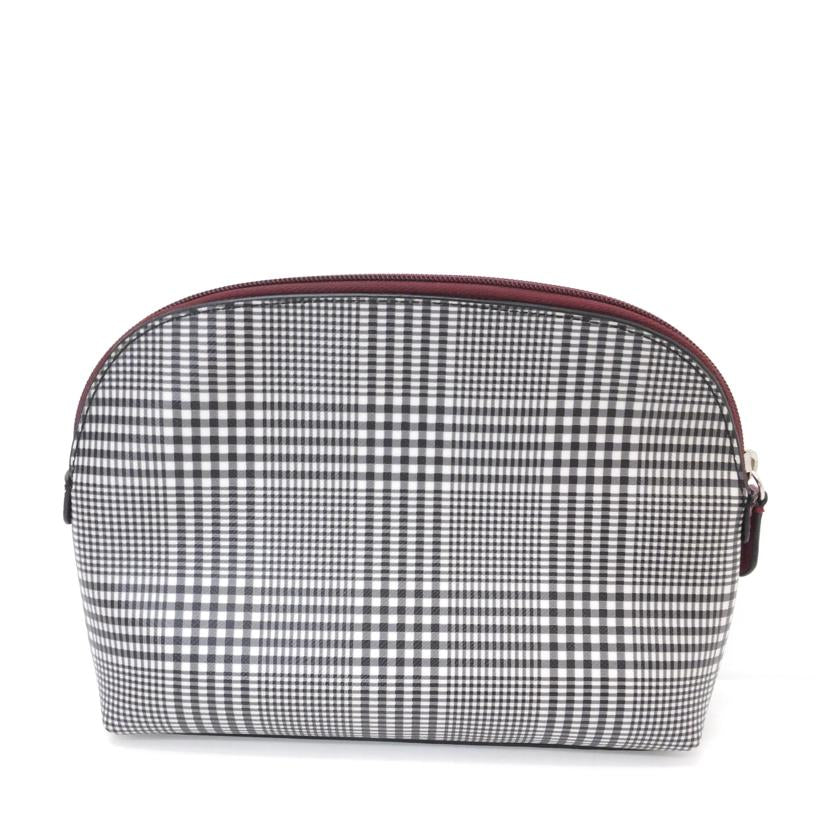 COACH コーチ/チェック柄ポーチ/F52535//G14**/Aランク/88