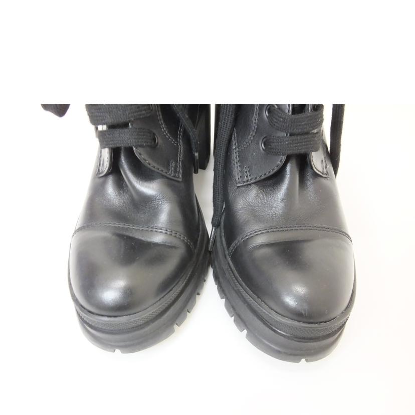 PRADA プラダ/サイドジップレザーショートブーツ／35サイズ//Bランク/88