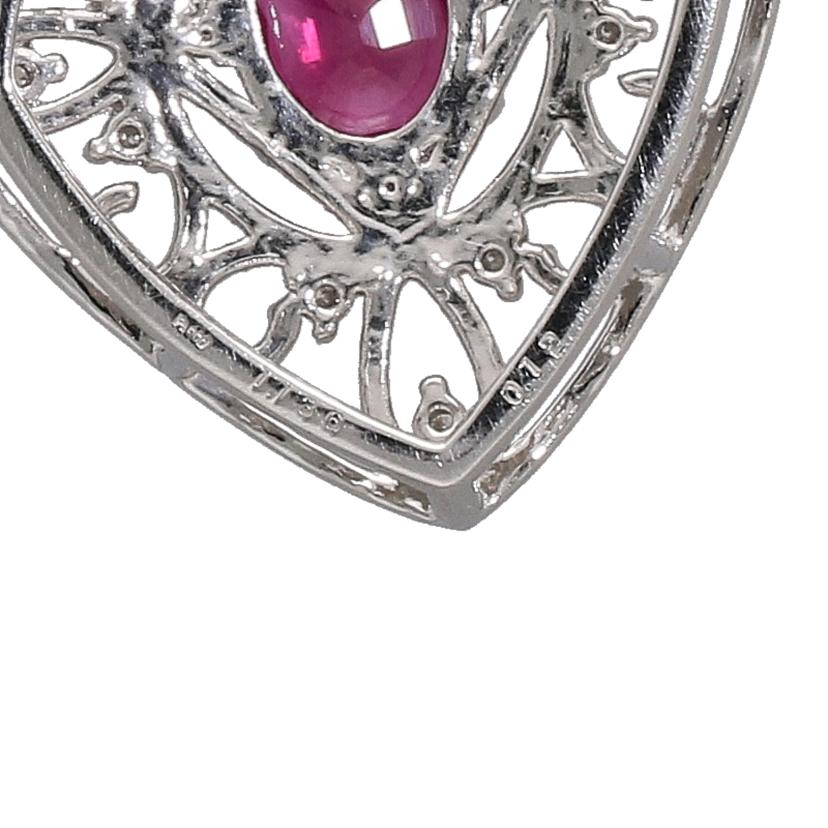 ◎PtルビーDNC1．136ct45cm//1.136/0.12ct/ABランク/06