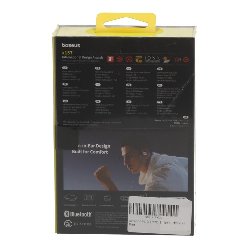 baseus ベースアス/ワイヤレスイヤホン未使用/Baseus Eli Sport 1//-/Sランク/65