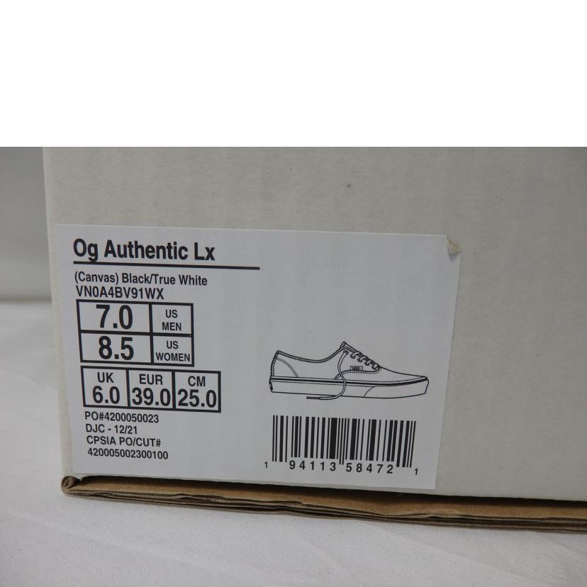 VANS/VANS Og Authentic スニーカー/VN0A4BV91WX//SAランク/84