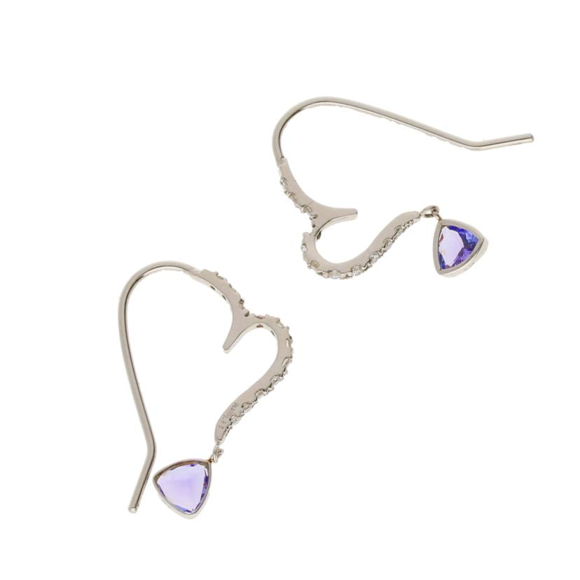 ◎PT900タンザナイトダイヤピアス0．28x2／D0．15x2ct//Aランク/59
