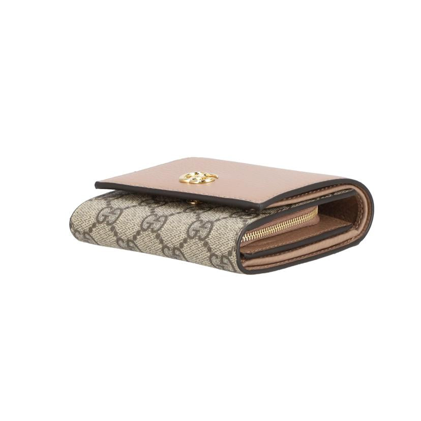 GUCCI グッチ/ダブルGバイカラーミディアムウォレット/598587 //493***/SAランク/40