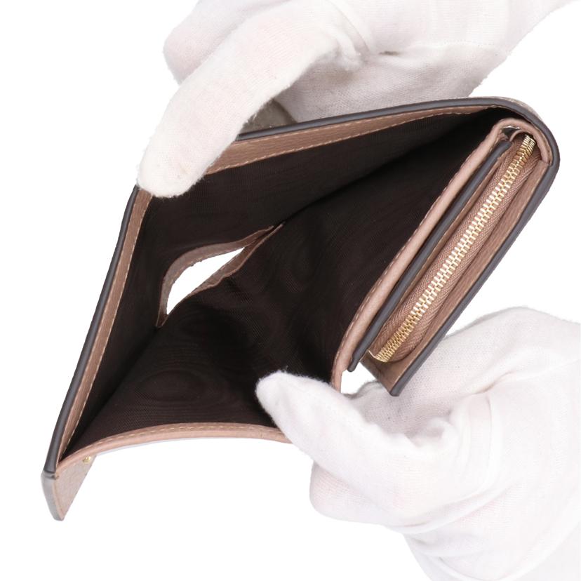 GUCCI グッチ/ダブルGバイカラーミディアムウォレット/598587 //493***/SAランク/40