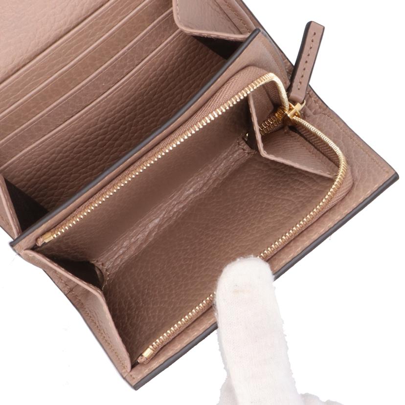 GUCCI グッチ/ダブルGバイカラーミディアムウォレット/598587 //493***/SAランク/40