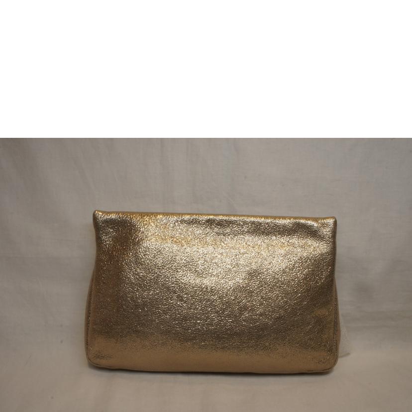 JIMMY　CHOO ジミーチュウ/ZENAゼナクラッチバッグスタースタッズゴールドラメ//Aランク/92