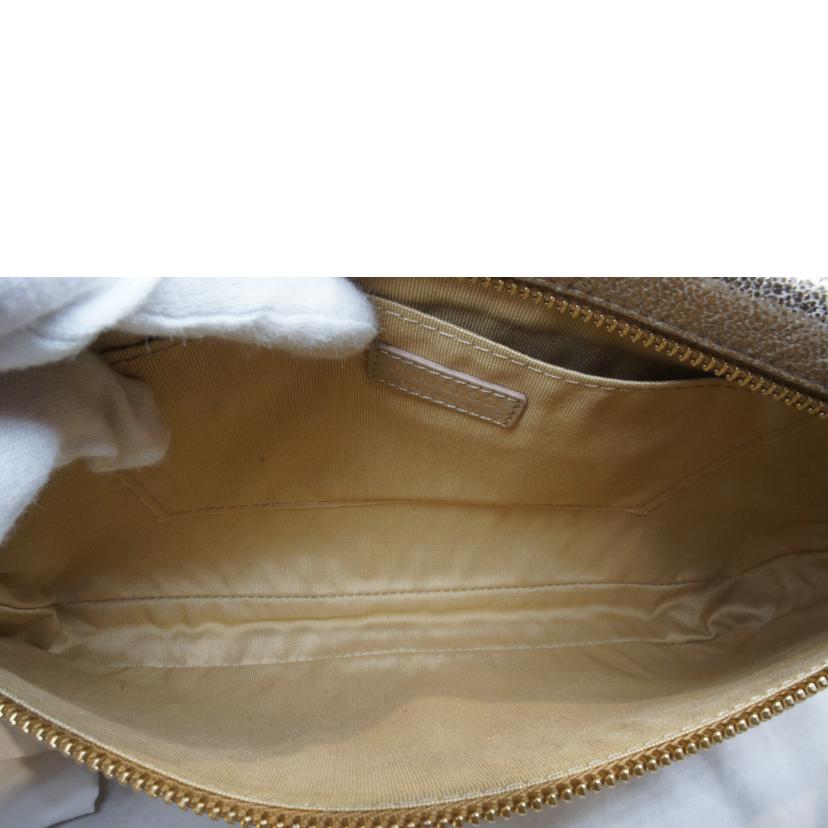 JIMMY　CHOO ジミーチュウ/ZENAゼナクラッチバッグスタースタッズゴールドラメ//Aランク/92
