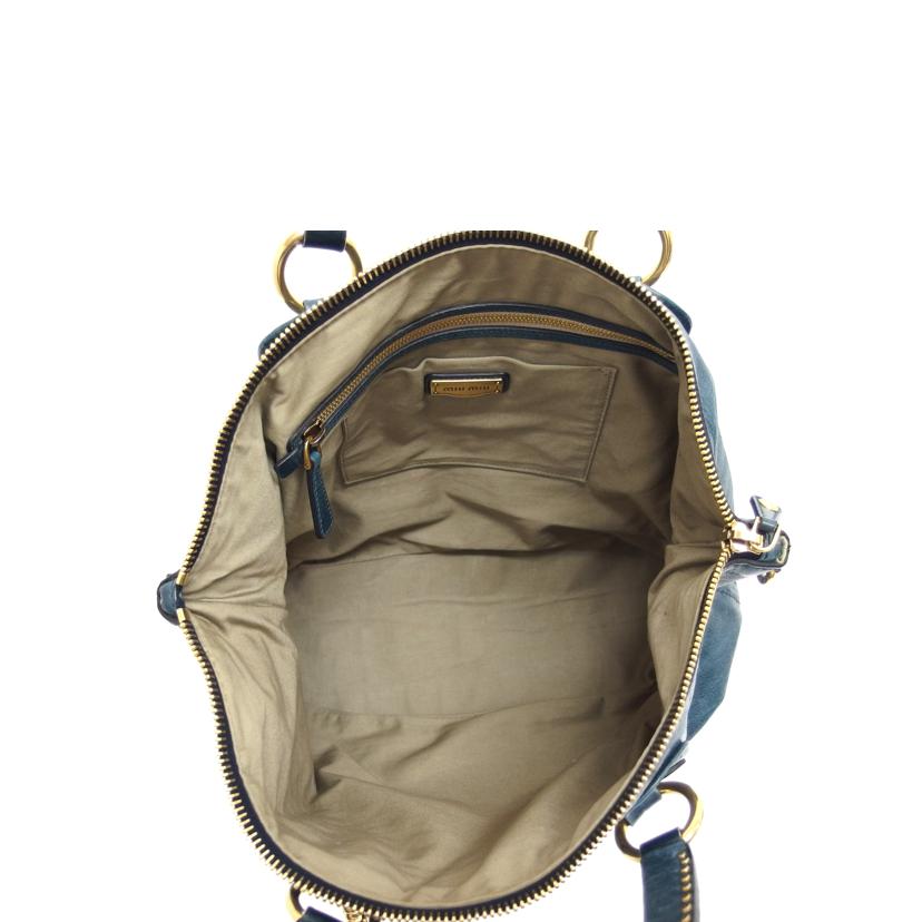 ｍｉｕ　ｍｉｕ ミュウミュウ ショルダーバッグ ブルー系/レザー２ＷＡＹトートバッグ／ハートチャーム//194/ABランク/04