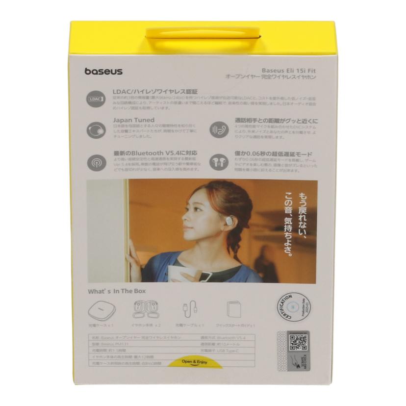 baseus ベースアス/ワイヤレスイヤホン未使用/Baseus Eli 15i Fit//5054203014/Sランク/65
