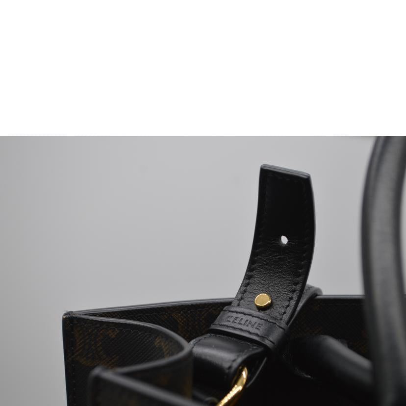 CELINE セリーヌ/トリオンフミディアム・バーティカルカバ／ノワール/194432//S-S*****/Aランク/89